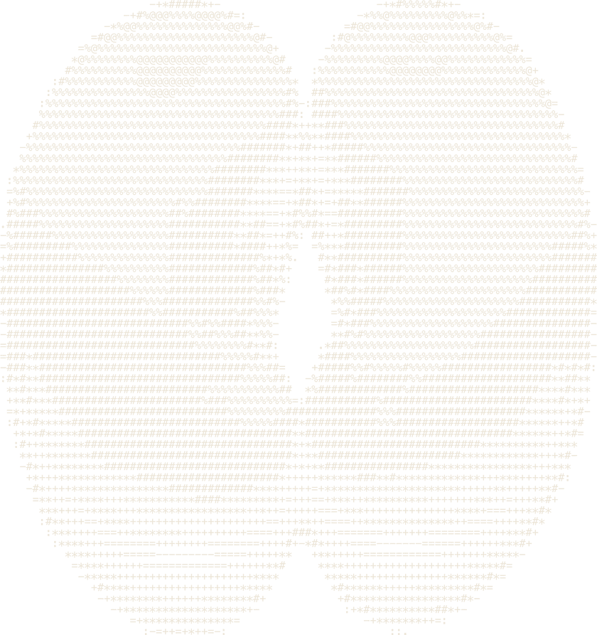 Two dried cannellini beans, rendered in ASCII